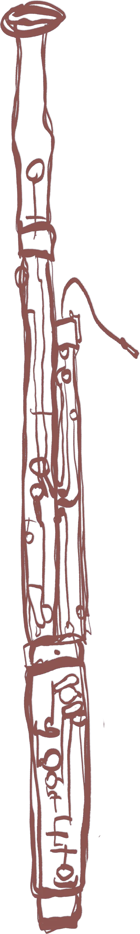 Bassoon line art by Evan Judson